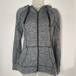 Champion Duo Dri Performance full  Zip Jacket Running Black Gray S